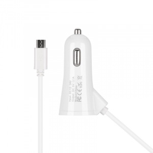 MUJU MJ-C07 ЗУ авто USB + кабель Micro USB (5B,3100mA)